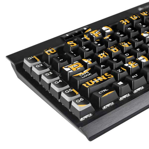 NHL Boston Bruins Pattern K95 RGB PLATINUM Mechanical Gaming Keyboard Skin