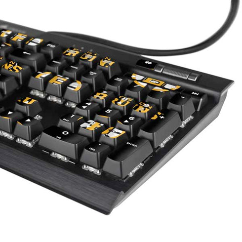 NHL Boston Bruins Pattern K95 RGB PLATINUM Mechanical Gaming Keyboard Skin