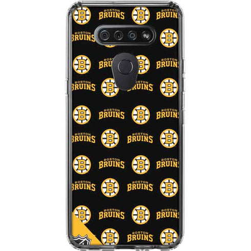 NHL Boston Bruins Pattern LG K51/Q51 Clear Case
