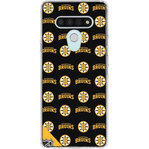 NHL Boston Bruins Pattern LG Stylo 6 Clear Case