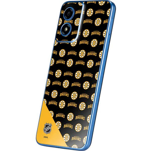 NHL Boston Bruins Pattern Moto G Play 4G (2024) Skin