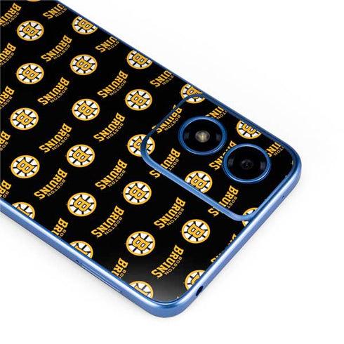 NHL Boston Bruins Pattern Moto G Play 4G (2024) Skin