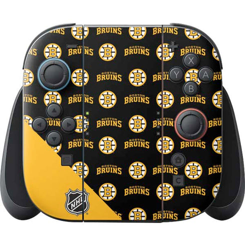NHL Boston Bruins Pattern Nintendo Switch 2 (2025) Joy-Con Controller Skin