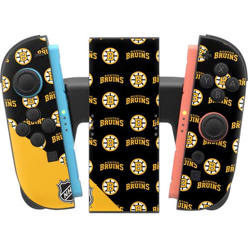 NHL Boston Bruins Pattern Nintendo Switch 2 (2025) Joy-Con Controller Skin