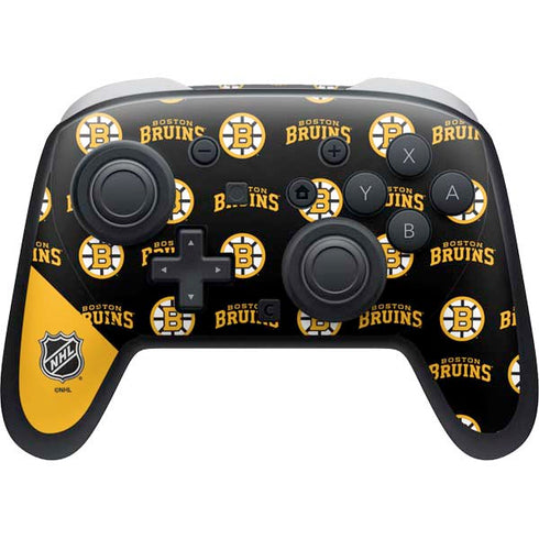 NHL Boston Bruins Pattern Nintendo Switch 2 (2025) Pro Controller Skin