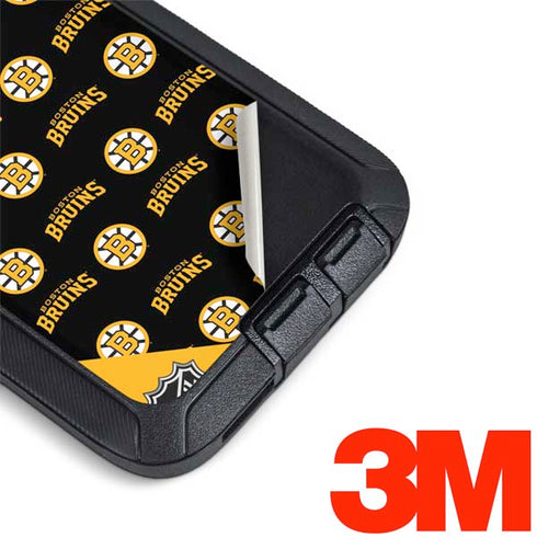 NHL Boston Bruins Pattern Otterbox Defender Galaxy Skin