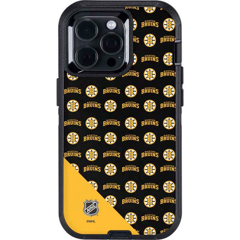 NHL Boston Bruins Pattern Otterbox Defender iPhone Skin