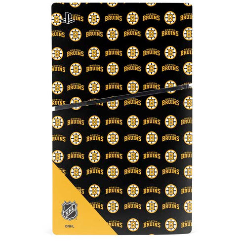 NHL Boston Bruins Pattern PS5 Slim Disk Bundle Skin