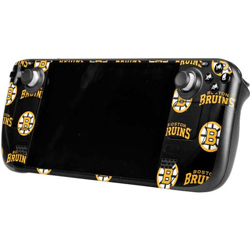 NHL Boston Bruins Pattern Steam Deck Handheld Gaming Computer OLED Skin