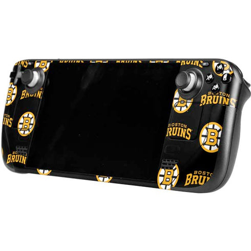 NHL Boston Bruins Pattern Steam Deck Handheld Gaming Computer Skin