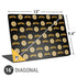 NHL Boston Bruins Pattern Universal Laptop 16in (13 x 9.4in) Skin