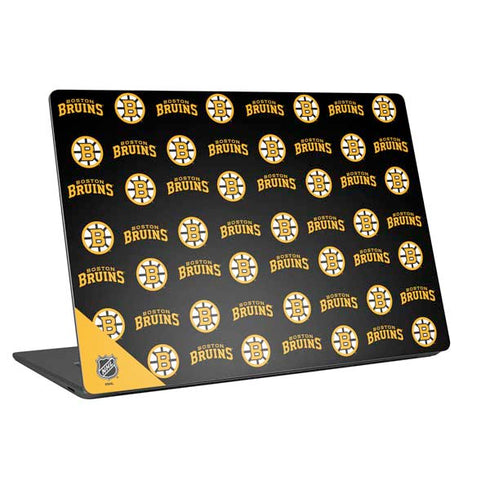 NHL Boston Bruins Pattern Universal Laptop 16in (13 x 9.4in) Skin