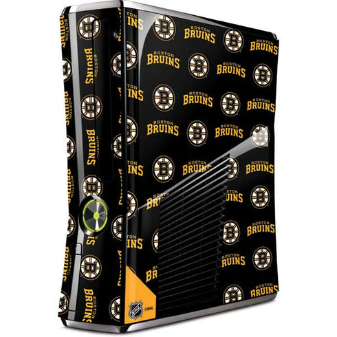 NHL Boston Bruins Pattern Xbox 360 Slim (2010) Skin
