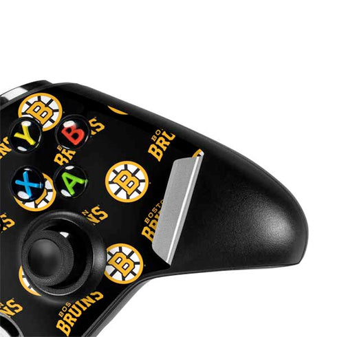 NHL Boston Bruins Pattern Xbox One S All-Digital Edition Bundle Skin