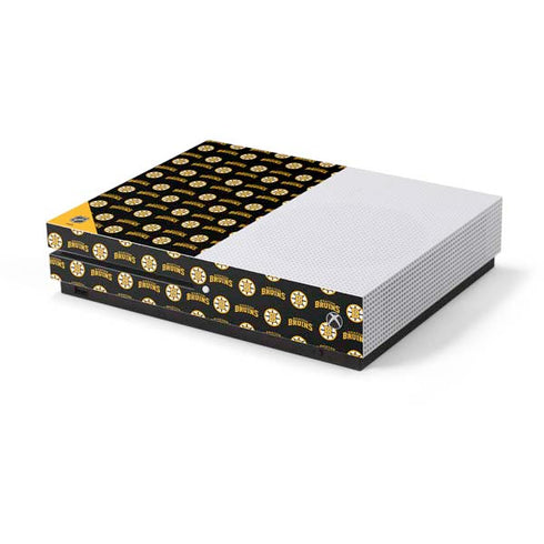 NHL Boston Bruins Pattern Xbox One S Console Skin