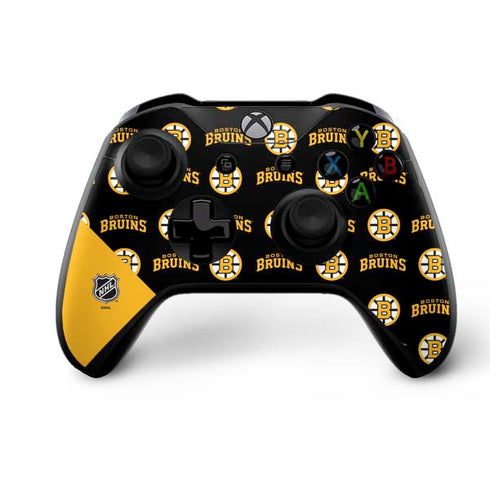 NHL Boston Bruins Pattern Xbox One X Bundle Skin
