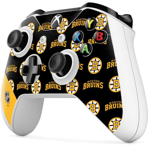 NHL Boston Bruins Pattern Xbox One X Controller Skin