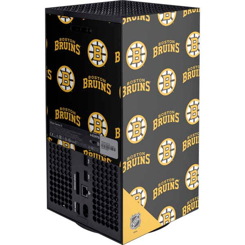 NHL Boston Bruins Pattern Xbox Series X Console Skin