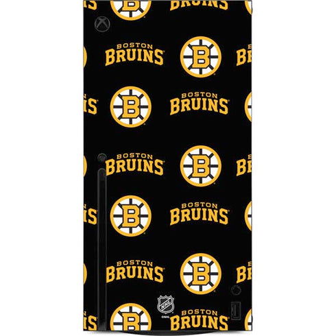 NHL Boston Bruins Pattern Xbox Series X Console Skin