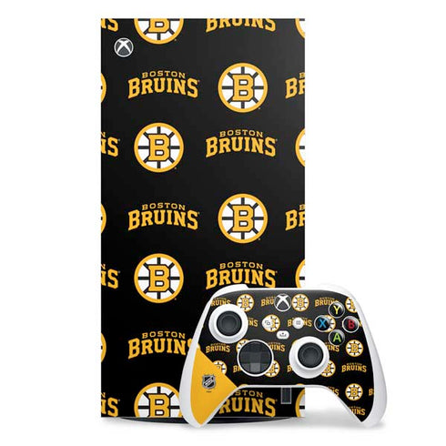 NHL Boston Bruins Pattern XBox Series X Digital Edition Bundle Skin