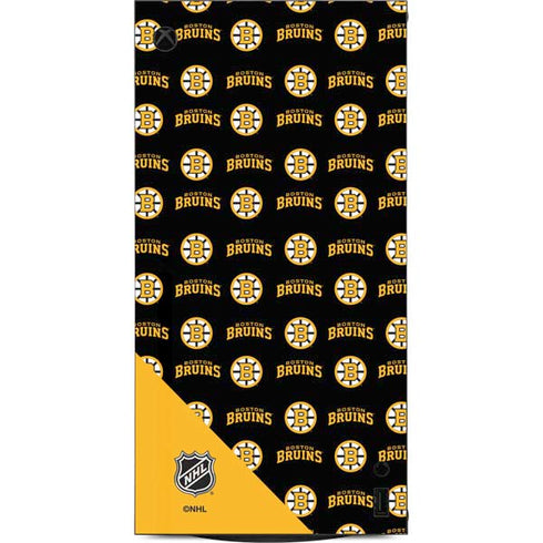 NHL Boston Bruins Pattern XBox Series X Digital Edition Console Skin