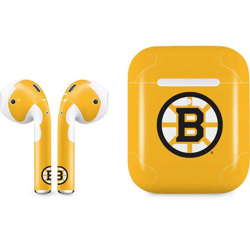 NHL Boston Bruins Solid Background Apple AirPods 2 Skin