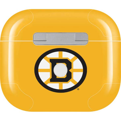 NHL Boston Bruins Solid Background Apple AirPods (3rd Gen 2021) Skin