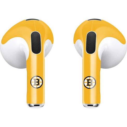 NHL Boston Bruins Solid Background Apple AirPods (3rd Gen 2021) Skin