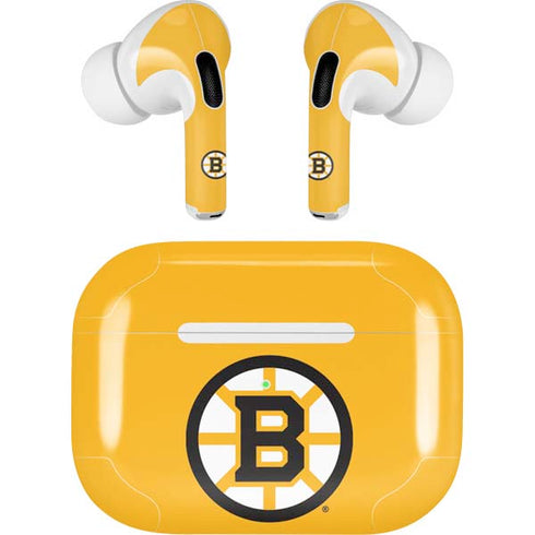 NHL Boston Bruins Solid Background AirPods Skins