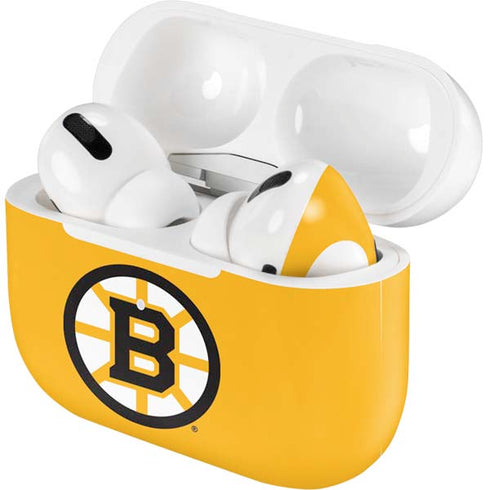 NHL Boston Bruins Solid Background AirPods Skins