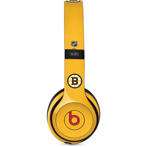 NHL Boston Bruins Solid Background Beats Solo 2 Wireless Skin