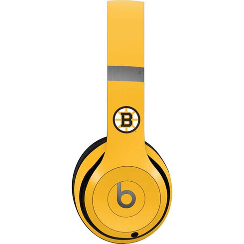 NHL Boston Bruins Solid Background Beats Solo 4 Wireless Headphones Skin