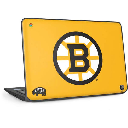 NHL Boston Bruins Solid Background HP Chromebook Skin