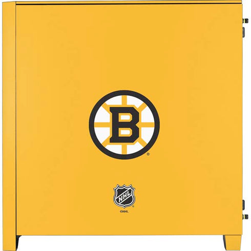 NHL Boston Bruins Solid Background Corsair 4000D Tempered Glass Mid-Tower ATX Case Skin