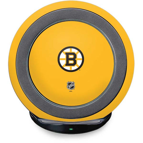 NHL Boston Bruins Solid Background Fast Charge Wireless Charging Stand Skin