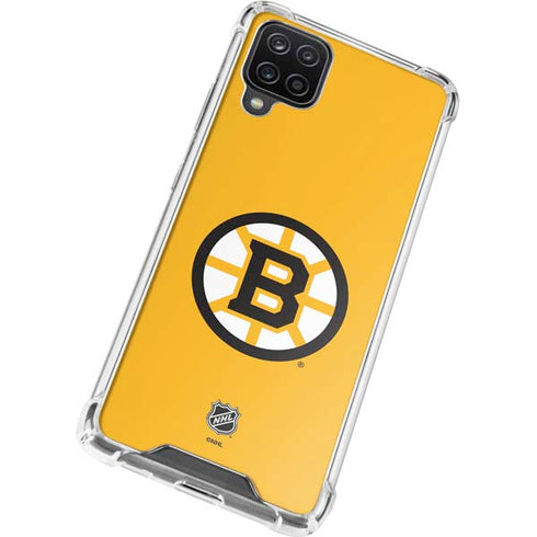 NHL Boston Bruins Solid Background Galaxy A12 Clear Case