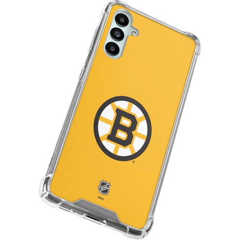 NHL Boston Bruins Solid Background Galaxy A14 5G Clear Case