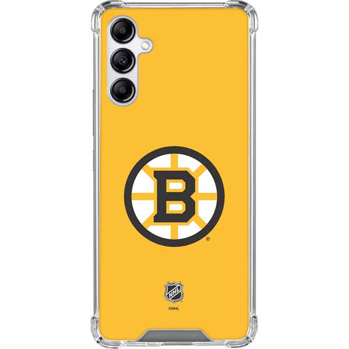 NHL Boston Bruins Solid Background Galaxy A15 5G Clear Case