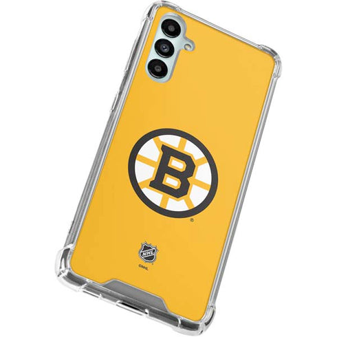 NHL Boston Bruins Solid Background Galaxy A15 5G Clear Case