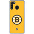 NHL Boston Bruins Solid Background Galaxy A21 Clear Case
