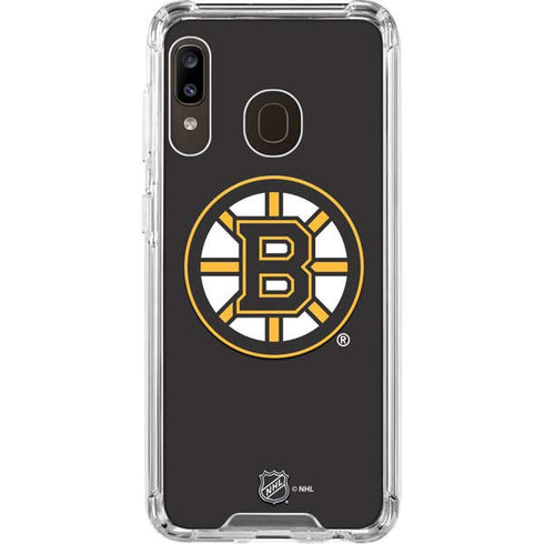 NHL Boston Bruins Solid Background Galaxy A30 Clear Case