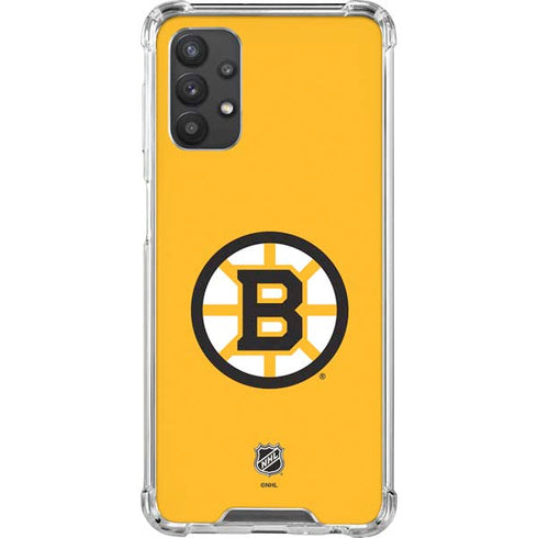 NHL Boston Bruins Solid Background Galaxy A32 5G Clear Case