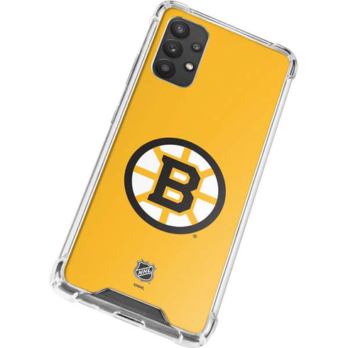 NHL Boston Bruins Solid Background Galaxy A32 5G Clear Case