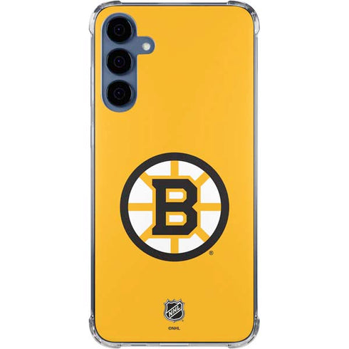 NHL Boston Bruins Solid Background Galaxy A35 5G Clear Case