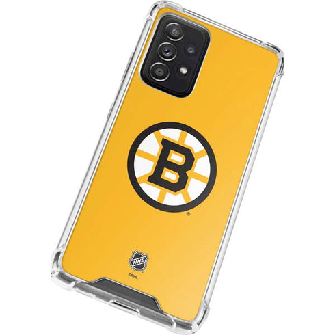 NHL Boston Bruins Solid Background Galaxy A52 5G Clear Case