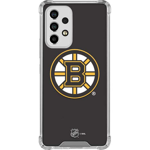 NHL Boston Bruins Solid Background Galaxy A53 5G Clear Case