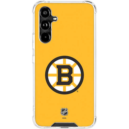 NHL Boston Bruins Solid Background Galaxy A54 5G Clear Case