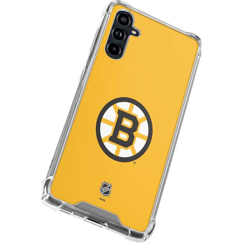 NHL Boston Bruins Solid Background Galaxy A54 5G Clear Case