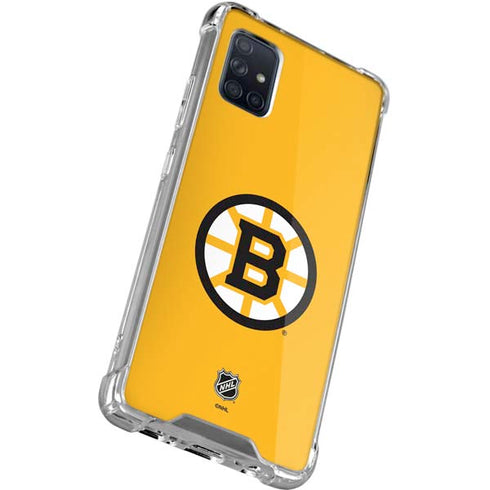 NHL Boston Bruins Solid Background Galaxy A71 5G Clear Case