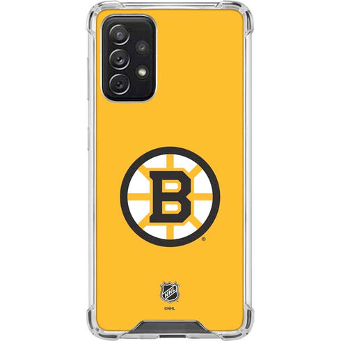 NHL Boston Bruins Solid Background Galaxy A72 5G Clear Case